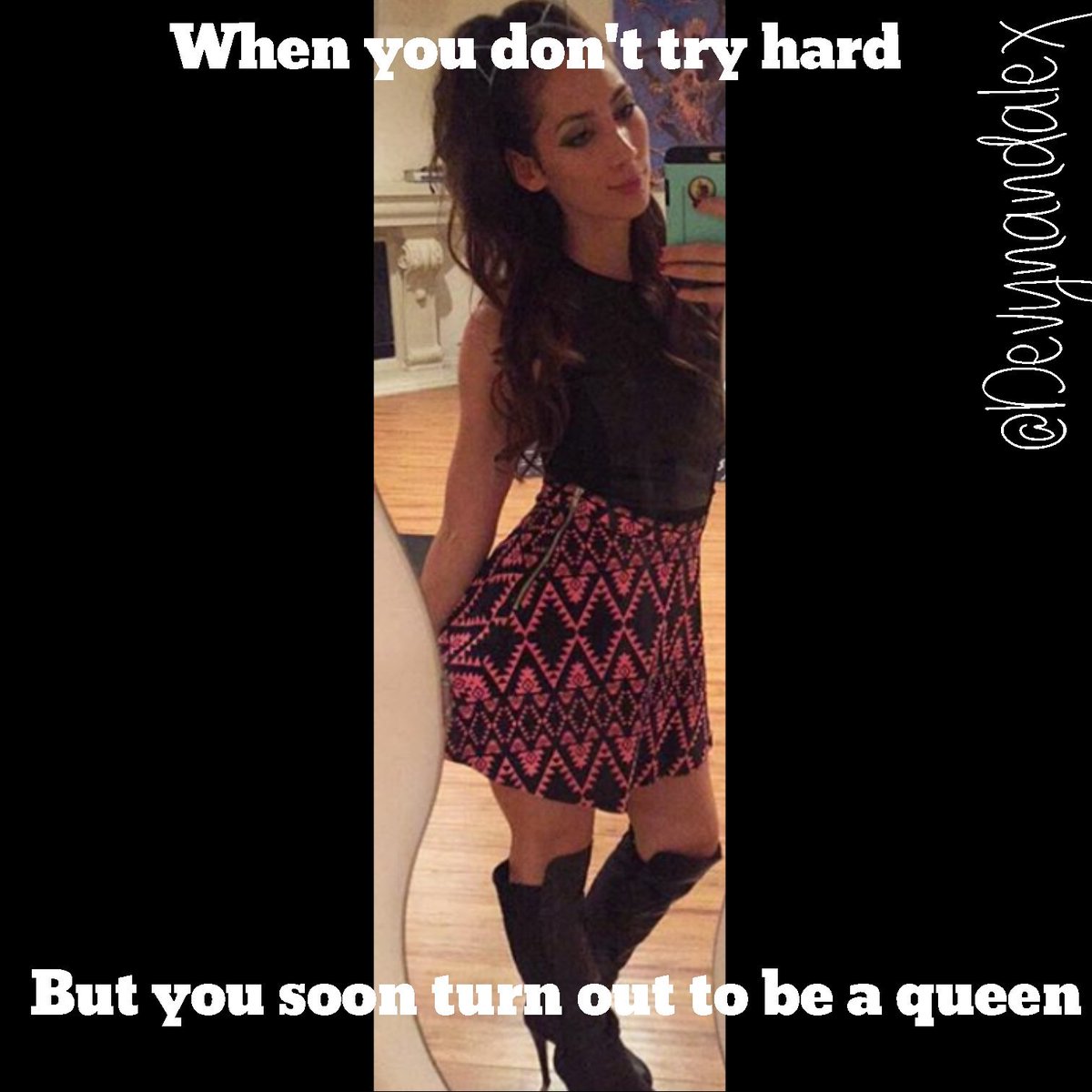 Devynandalex's tweet photo. When you don't try hard... but you always turn our to be a queen @DevynLabella 😍👐 my beautiful queen https://t.co/t3d4efSrR1