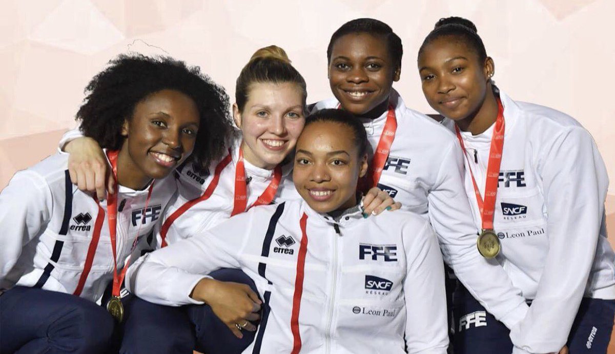 Toutes mes félicitations à l'épée féminine par equipe CHAMPIONNE D'EUROPE 🥇#espritbleu