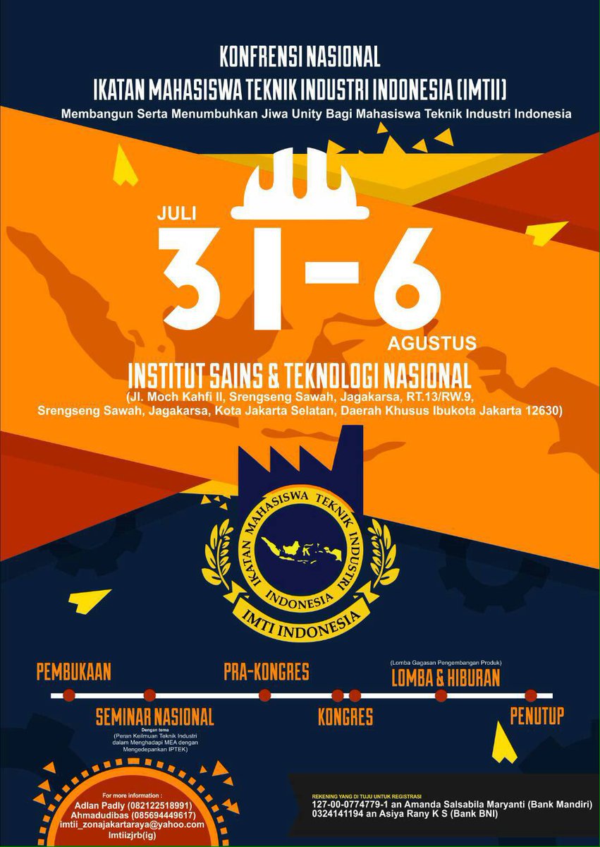 [iNews]
Turut berpartisipasi dalam PRA KONGRES DAN KONGRES LUAR BIASA IKATAN MAHASISWA TEKNIK INDUSTRI INDONESIA
More info cek ig @hmtiunmul