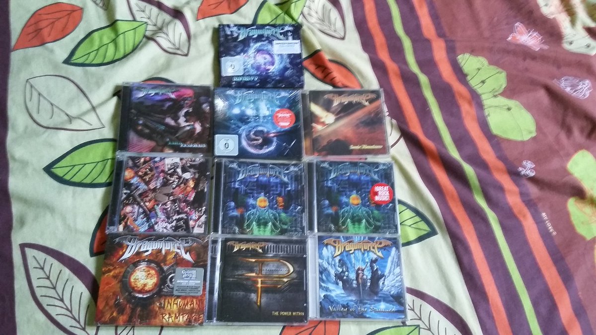 aliyahania's tweet photo. My @DragonForce CD and DVDs https://t.co/p2HCaJ5Tm5