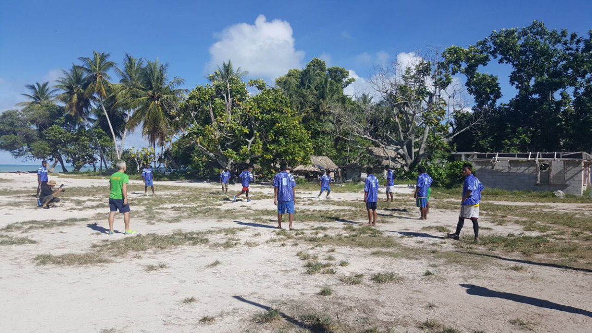 FlindersSC's tweet photo. @CONIFAOfficial trying to do our bit to help develop football in the pacific, just sent the first load of our old shirts to help in Kiribati https://t.co/yQ7hD9nID5