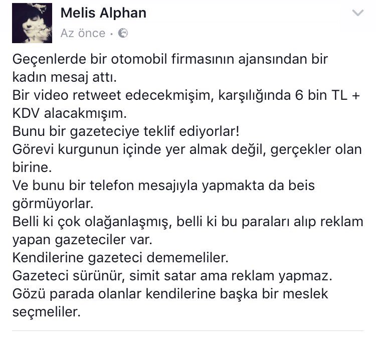 melisalphan's tweet photo. Parayla reklam yapacakmışım! https://t.co/1EptzUvb62