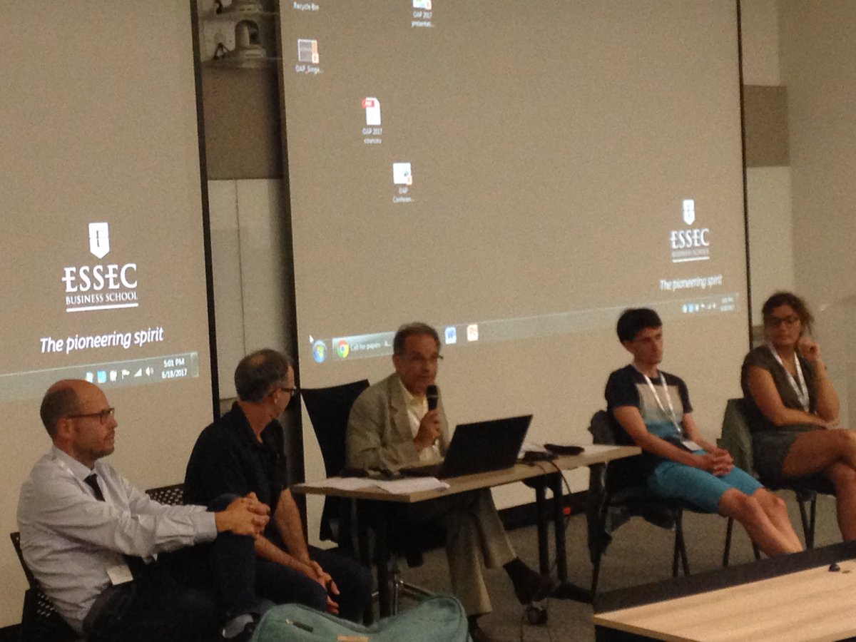 m_leandre_gomez's tweet image. Concluding panel #oap2017 @essec 
Philippe Lorino: What kind of research should we do? How to make the invisible visible?