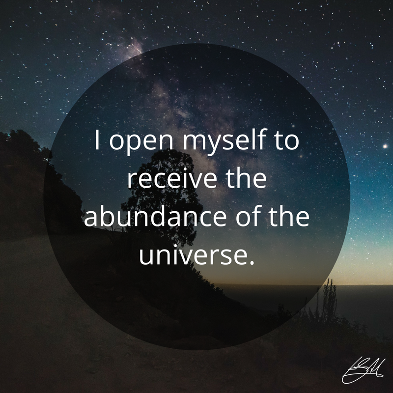 johnassaraf's tweet photo. Today's #affirmation: I open myself to receive the #abundance of the universe. https://t.co/olhU6rp1vZ