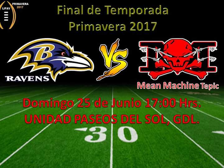 Zeus_EC's tweet photo. #LIFAV A PELEAR EL CAMPEONATO VS RAVENS GDL, Vamos Mean Machine Tepic #95 https://t.co/GHUwlus0ov