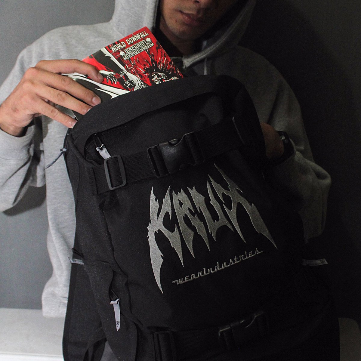 HOLLOW | Backpack | Disc 50% | Idr.175K | Available at <a href="/DeathHordBalii/">DeathHord Store</a> <a href="/RAWROCKARTWEAR/">RAW</a> , Gress Skateshop