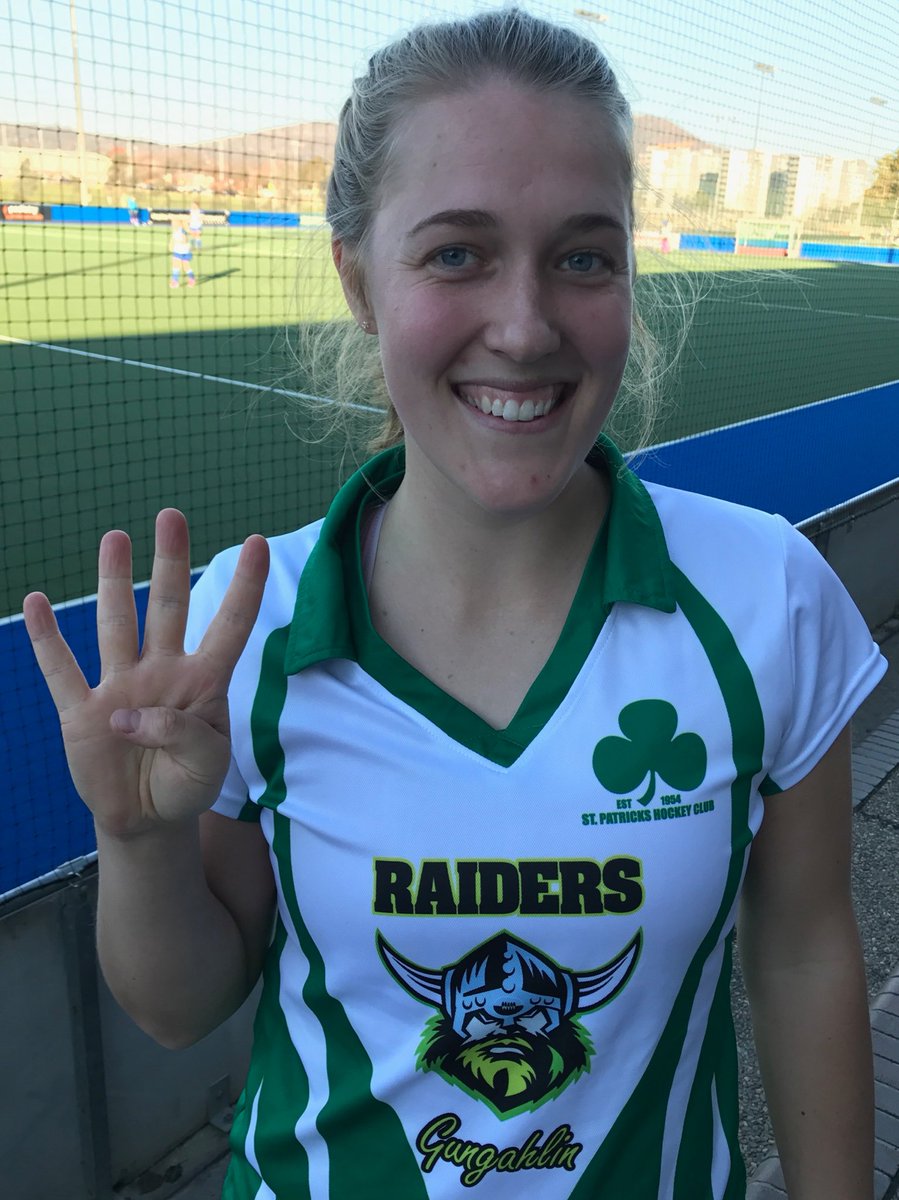 StPatricksHC's tweet photo. @StephanieKindon with a massive 4 goals in today's big win. Other goal scorers, C Bell 2, @MickiEvans 1 and R Robertson 1 ☘️ #HATTRICK #SK10 https://t.co/0pGMjpciYg