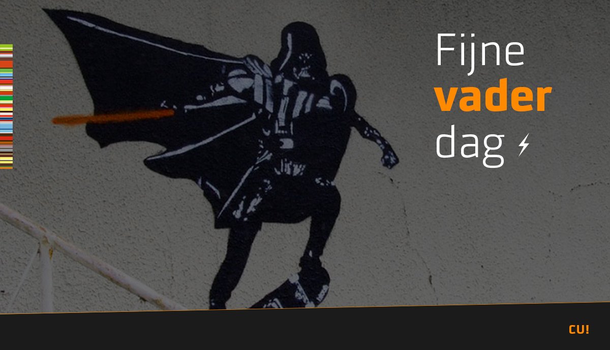 CreaUnit's tweet image. Fijne vaderdag! #CU #vaderdag #darthvader #lukeiamyourfather