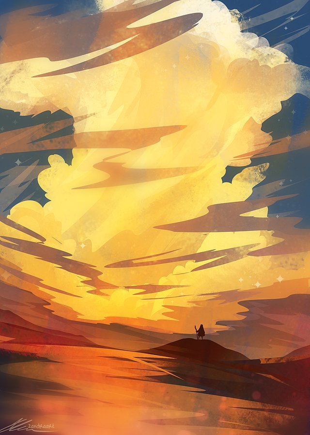 zandraartt's tweet image. sky tower #illustration