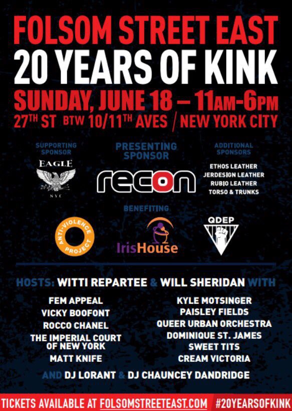 queerDEP's tweet photo. @queerDEP is going to be at @FolsomEast fair #20YearsofKINK tomorrow 12-6! Come hang! Benefiting @queerDEP, @antiviolence & @irishouse! https://t.co/VQ05xBSCtD