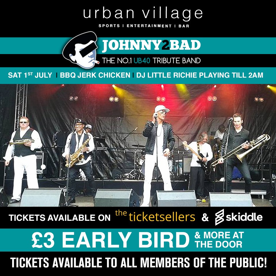 UrbanVillageBar's tweet photo. Buy your tickets now via The Ticket Sellers https://t.co/FqtBrxArrP Or Skiddle https://t.co/SesI2ZKw3b https://t.co/xoi3Uxj8dP
