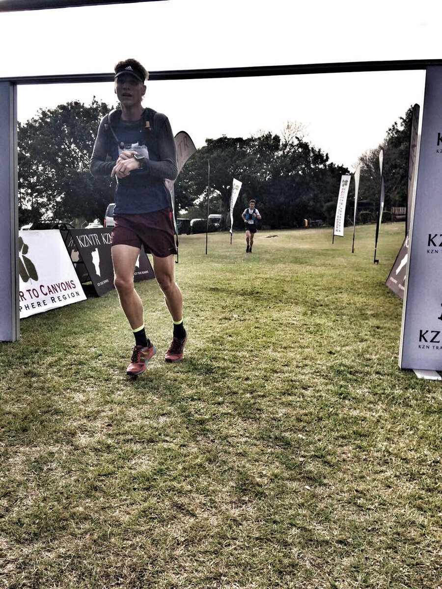 KZNTRAILRUNNING's tweet photo. #K2C2017 Update: Pieter Conradie takes the days win by seconds, Jock Green maintaining his Day 1 gap to claim the overall podium position! https://t.co/JFYertzpxh