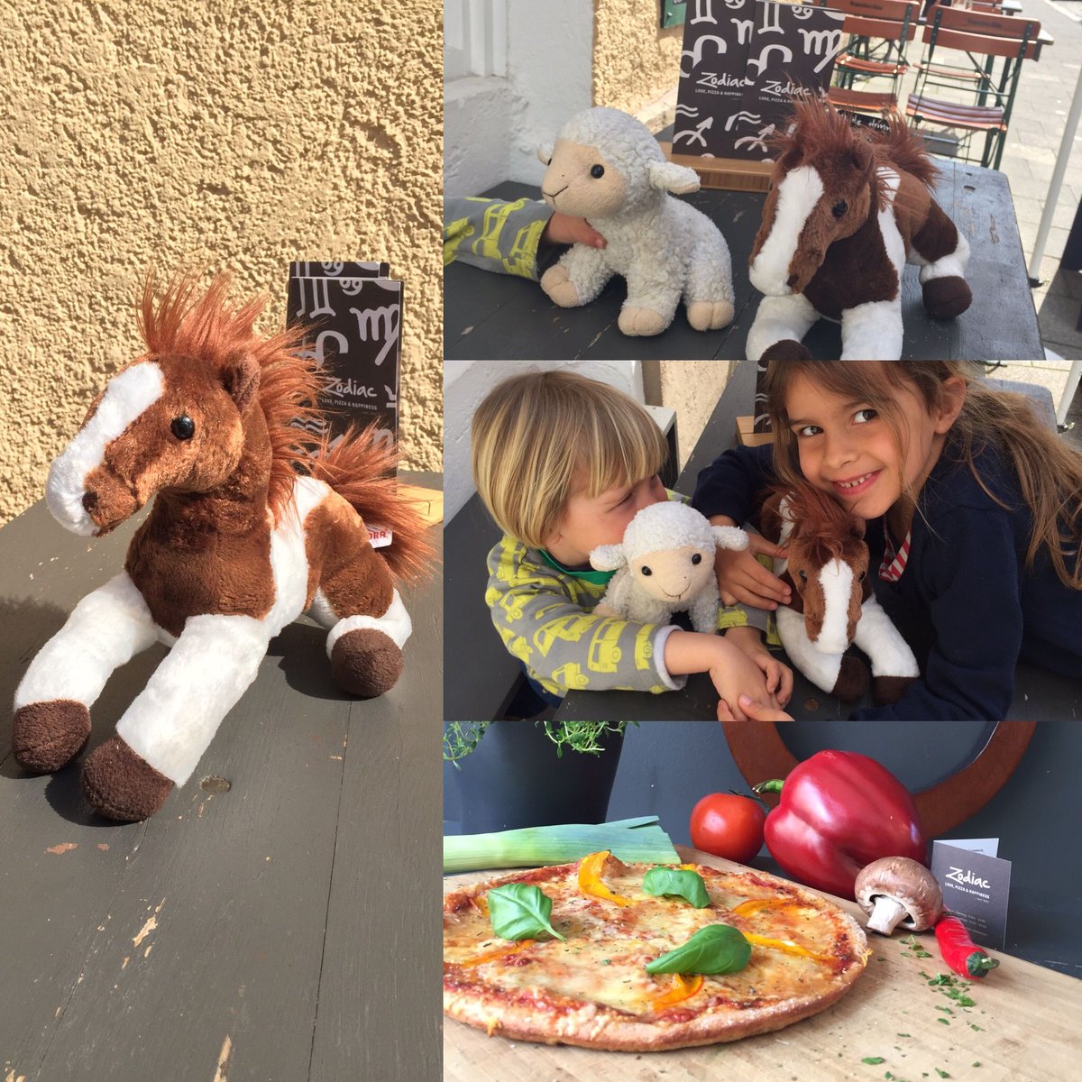 ZodiacPizza's tweet photo. That's the type of animals we like on our tables... #ToysNotFood https://t.co/20iVKAyzsB