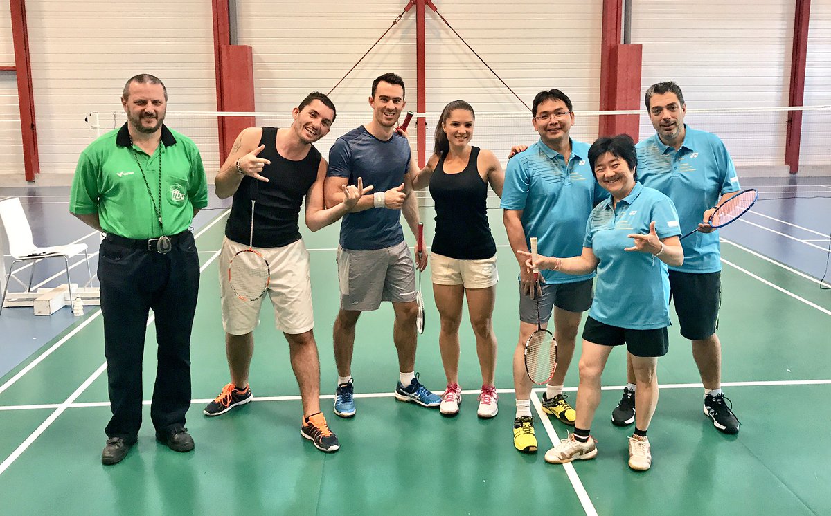 DonierP's tweet photo. Petite finale face à Paris ! C'est parti avec la Team Lyon 🏸💪🏻Finale Nantes/Dijon 🏆 #asc #bnpparibas #gpaclyon #drlyon #teamlyon 🙋🏻♂️ https://t.co/2zotZzvUtN