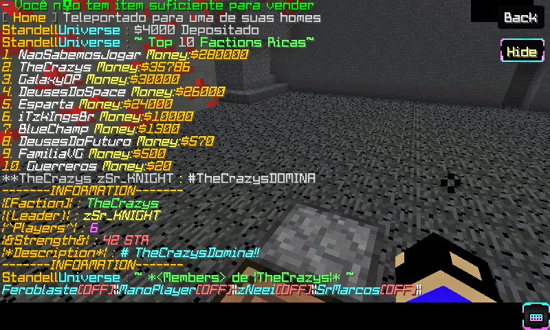 KNIGHTxt95's tweet photo. TheCrazys já está tentando Dominar o (/f top) da @StandellNetwork vamo que vamo 
#TheCrazysDOMINA
Vamos tentar dominar tudo nesse servidor https://t.co/ZDGRmOMRm4