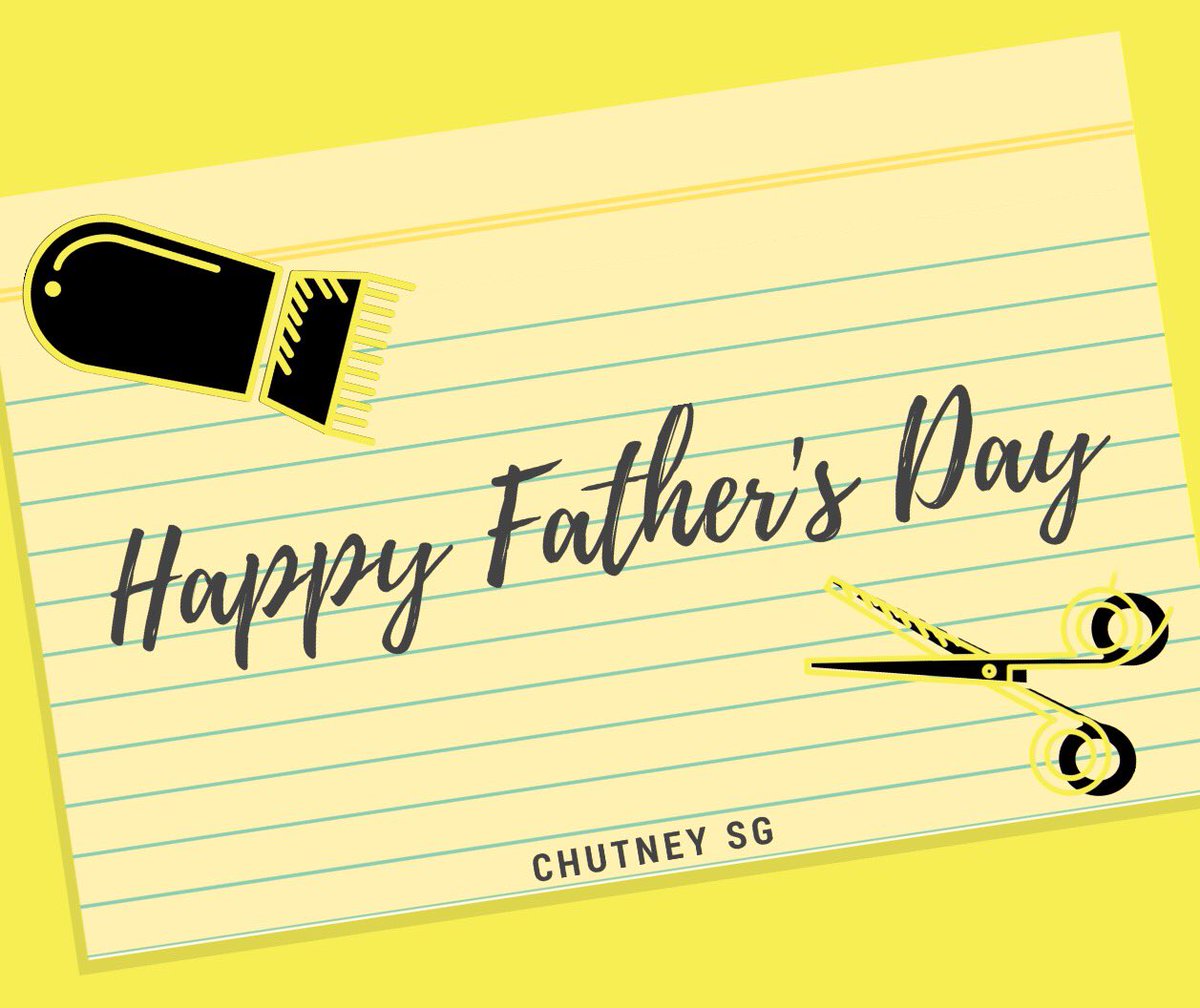 chutneySG's tweet photo. ChutneySG wishes all the Super Dads out there a very Happy Father's Day! 👨🏻 #HappyFathersDay https://t.co/m0b4AauPnR