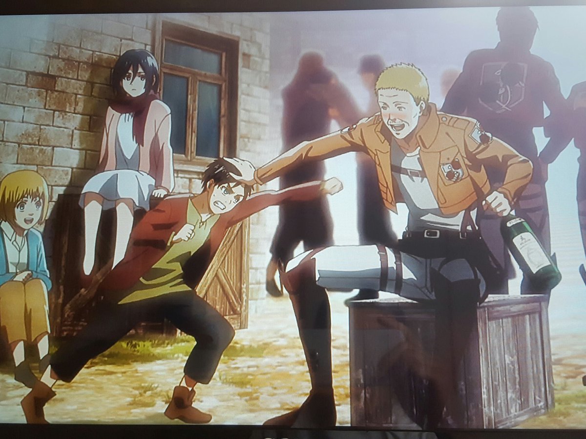 Rey Na Twitterze 今さっき 進撃の巨人season2 最終回 見たよ 感動した ハンネスさん良いヤツだったよ ミカサ可愛いです 進撃の巨人 進撃の巨人最終回