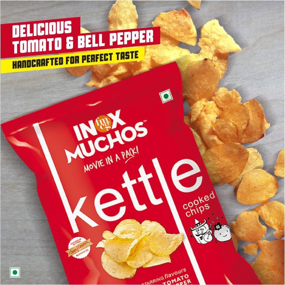 mymuchos's tweet photo. The handcrafted flavours of Inox Muchos Kettle Cooked Chips will blow your mind! Available at a store near you.#InoxMuchos #MovieInAPack https://t.co/TPycHVqi9v