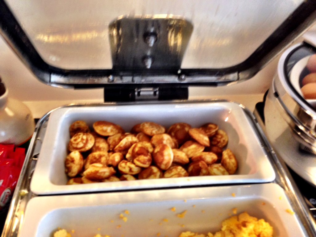 Today's reasons for loving being in Holland: Houten main street; riding Hovenring with its designer; and breakfast poffertjes