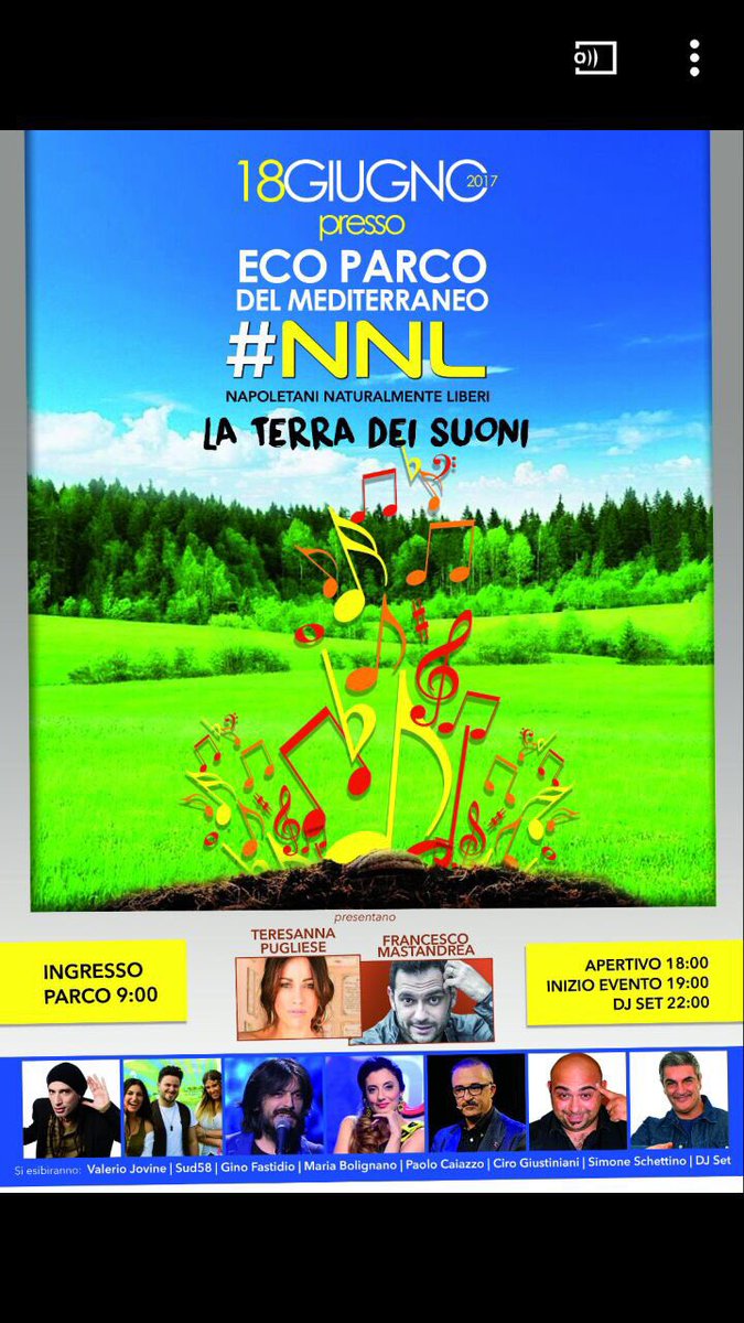 teresannareal's tweet photo. Ecoparco del Mediterraneo🌱🌳
#NNL
Vi aspetto #OGGI per condividere insieme una serata speciale!
•Via Fiumitello II, Località Mezzagni 81030 https://t.co/AKpKnicEho