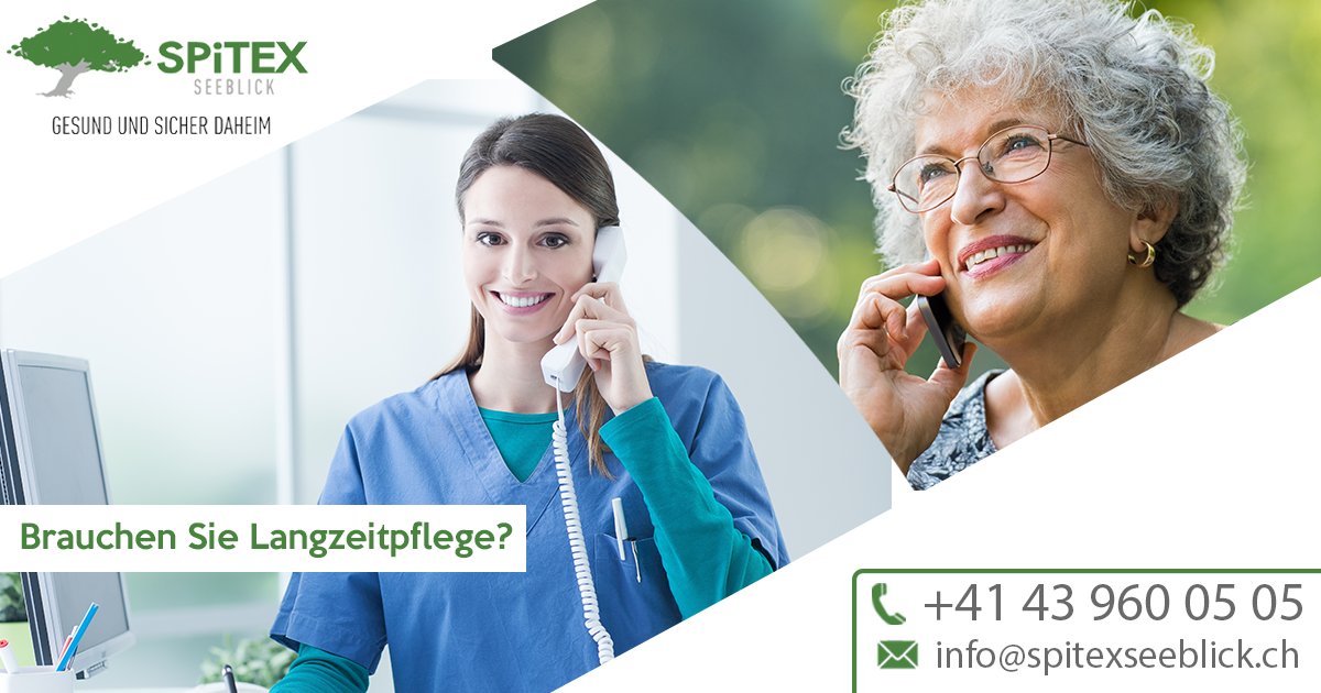 Bleiben Sie Unabhängig mit der Spitex Seeblick
Rufen Sie uns jetzt an
☎ +41 43 960 05 05 
🌐 spitexseeblick.ch
📩 info@spitexseeblick.ch