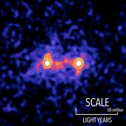 JoseMAdsuara's tweet photo. Primera imagen de materia oscura que conecta galaxias https://t.co/e7fEjAMfoo https://t.co/RJRmonEMe7