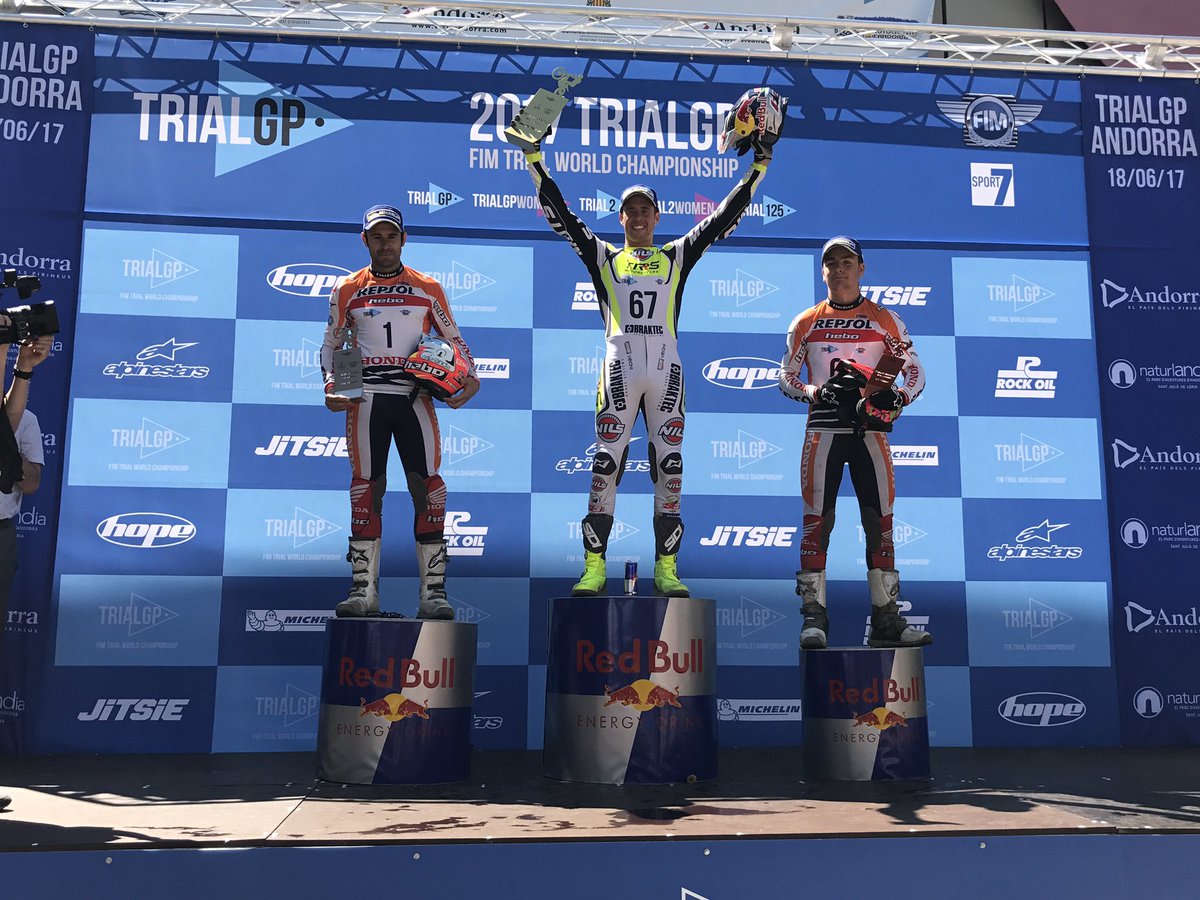 🏁 Podium #AndorraGP #TrialGP🥇 P1 Adam Raga - TRS Motorcycles Factory 🏆
