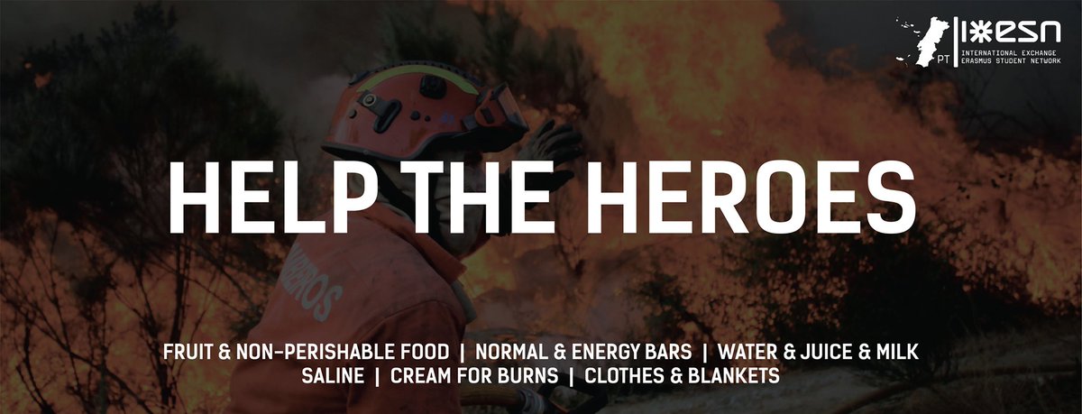 ESNportugal's tweet photo. This is a sad weekend for Portugal. Help the heroes by spreading the message! Thank you. #JuntosPorPedrogao 
https://t.co/h6mZDJu77y https://t.co/70fQSHynhy