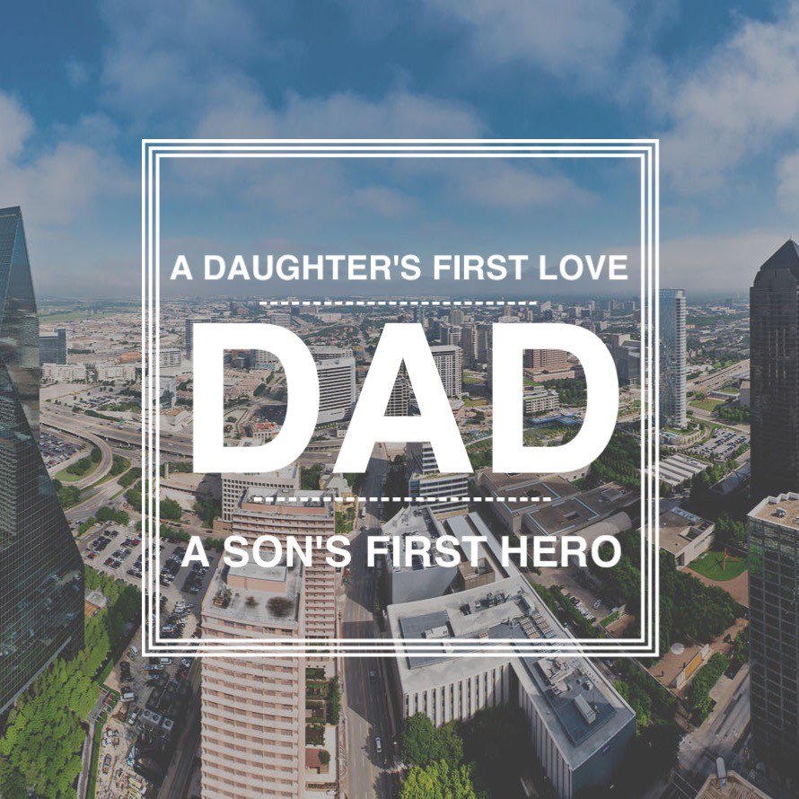 CityOfDallas's tweet photo. Happy Father's Day to all the Dallas Dads! #FathersDay #DallasDad #DallasViews https://t.co/20DJ0jZj1r