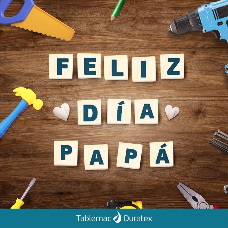 TABLEMAC_'s tweet photo. Feliz día a quien nos enseñó que la carpintería además de ser un juego es un aprendizaje para toda la vida. https://t.co/QfCnYNZXtZ