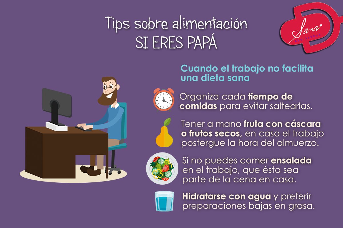 SaraAbuSabbah's tweet photo. Papá también debe cuidar lo que come, aquí unas claves para una mejor alimentación. ¡Que pasen un #FelizDíaDelPadre! 🤗 https://t.co/qyTOuBA1LQ