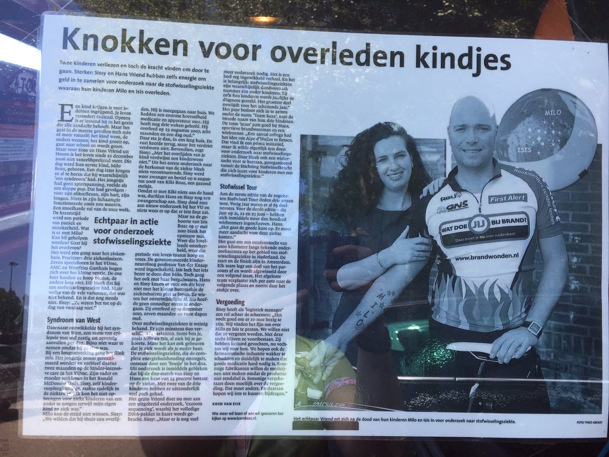 Het is ons eigen verhaal, maar als je het dan weer leest, geschreven door een ander, blijft het toch best indrukwekkend.....😔