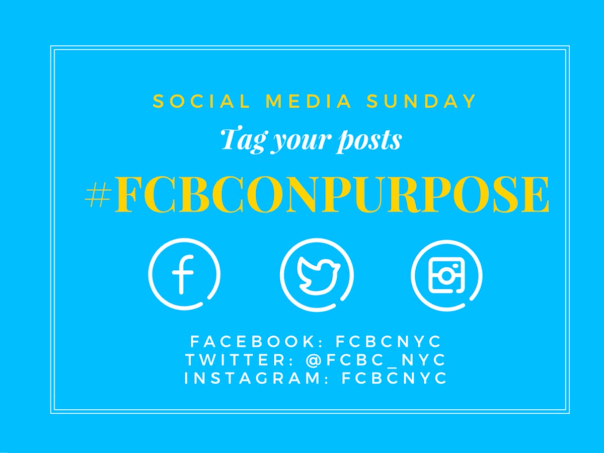 FCBCNYC's tweet photo. #FCBCOnPurpose #FCBCLive https://t.co/g5YqHIE1zz