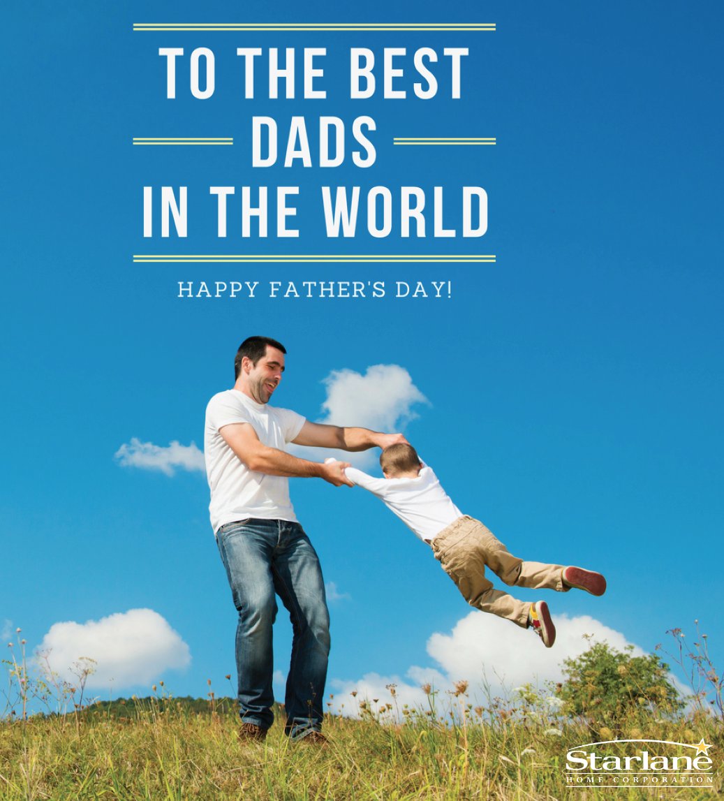 StarlaneHomes's tweet photo. Anyone can be a Father, but it takes someone very special to be a DAD! Happy Father's Day. #FathersDay #love #hero #family #dad #Sunday https://t.co/Rt20FmjEE2
