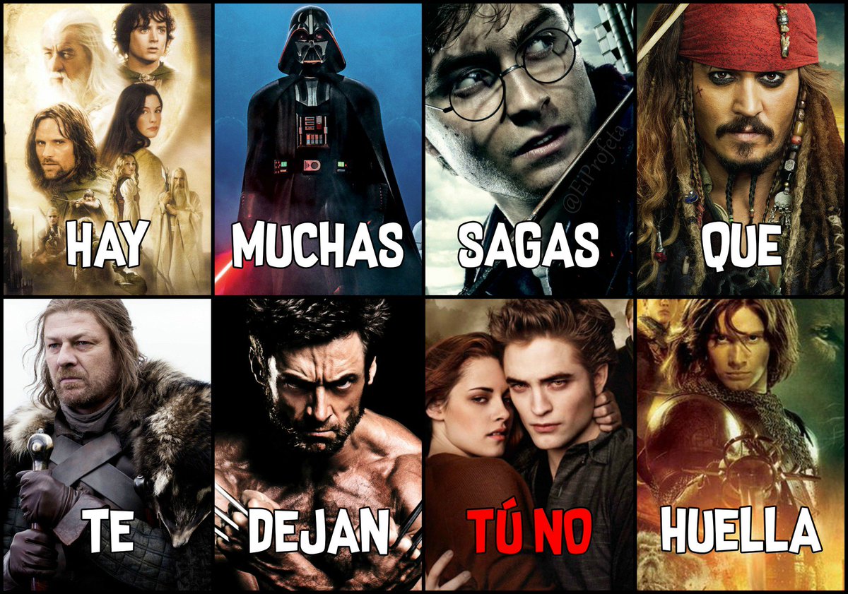EiProfeta's tweet photo. Hay sagas y sagas. https://t.co/nuBAMkkpJI