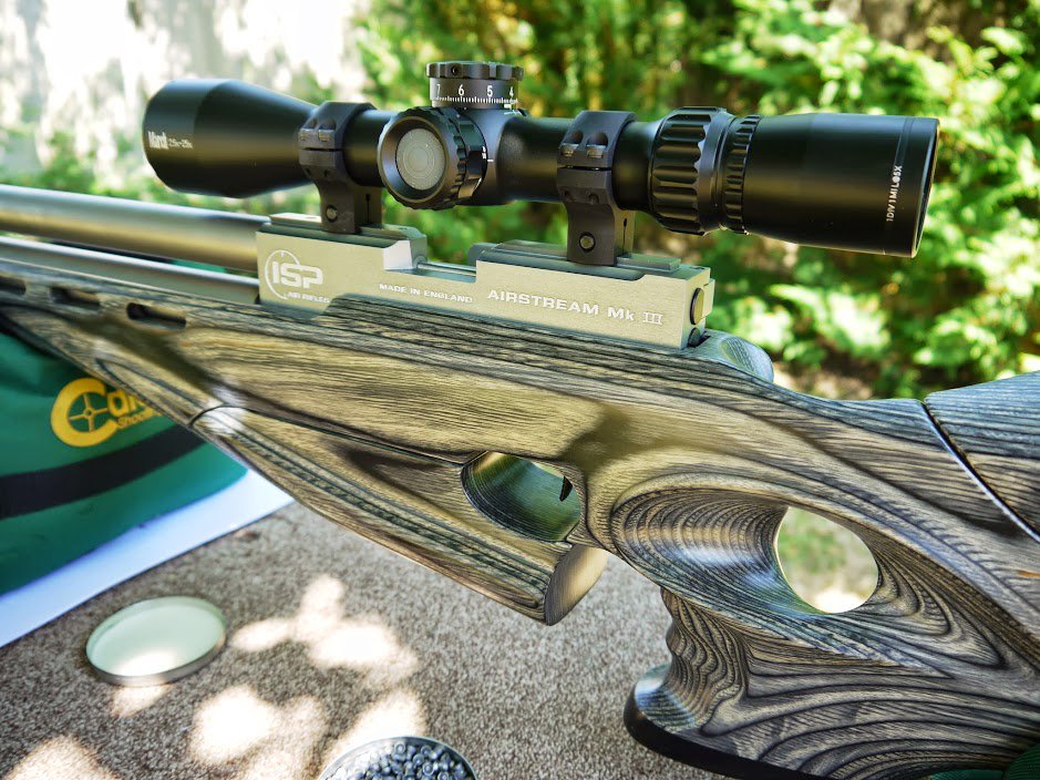 pimpmyairgun's tweet photo. One of my favorites #ISP #ISPAirStream #ShaunHill #Titanium #GaryCane #GaryCaneStocks #Laminate #DeonMarch #MarchScopes #FieldTarget https://t.co/E3cR88fgXM