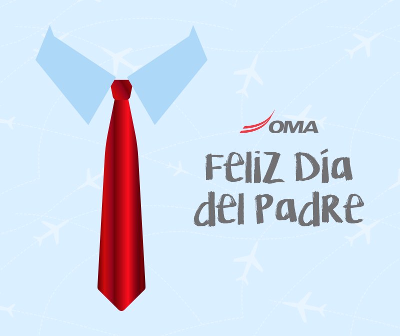 OMAeropuertos's tweet photo. ¡#FelizDíaDelPadre! 
En especial a nuestros papás OMA ✈️👨🏻 https://t.co/bcC0T233yH