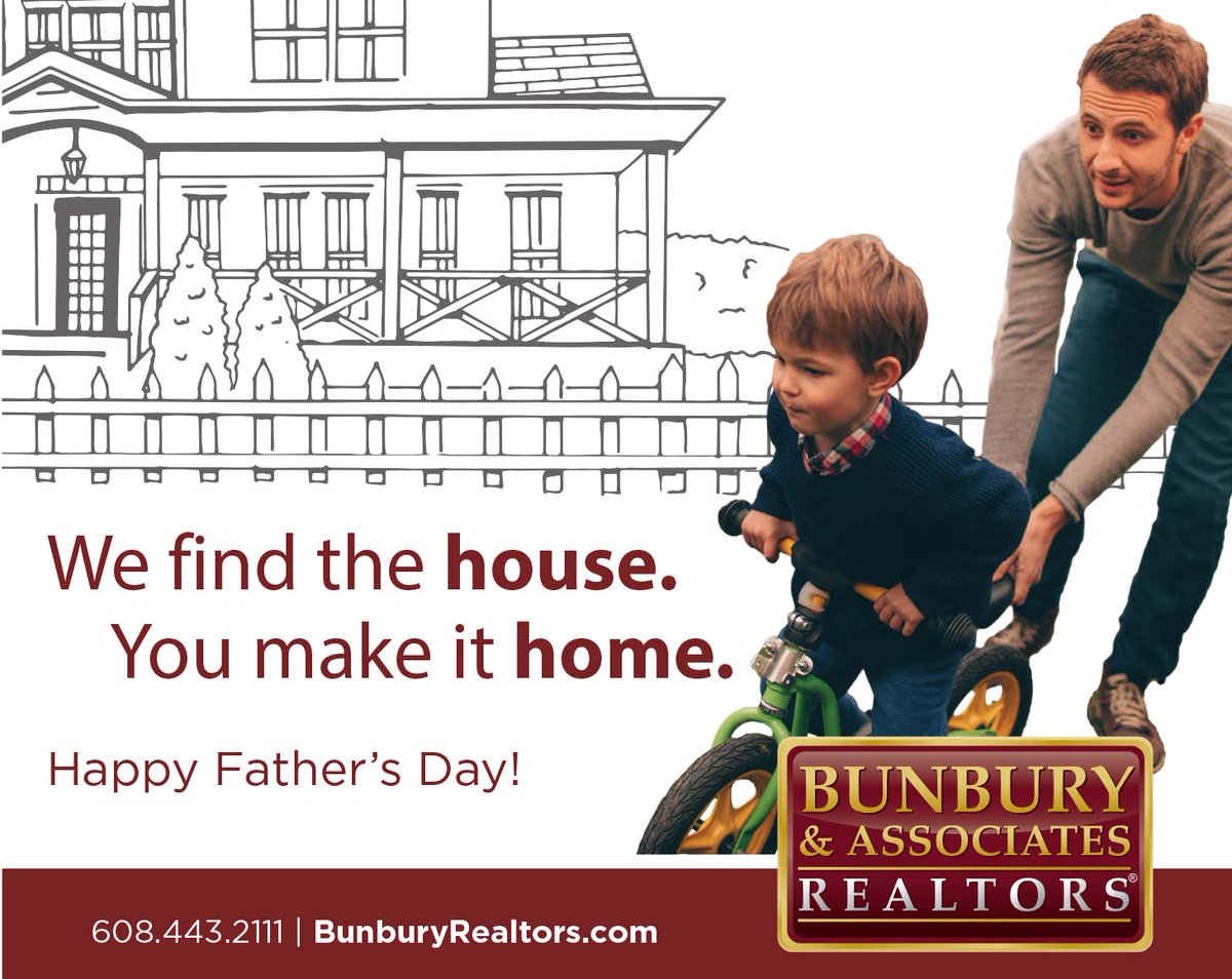 BunburyRealtors's tweet image. Happy Father's Day!