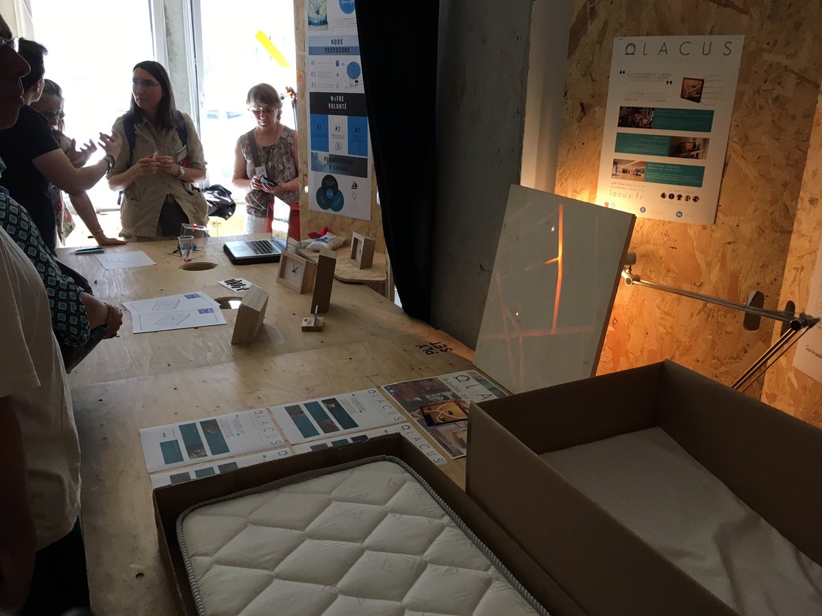 Camif_'s tweet photo. Départ de la 6e étape du #TourCamif au FabLab @WoMa_Paris ! L'occasion de découvrir 15 projets innovants &amp; durables réalisés par les makers. https://t.co/jWsHIbjuTj