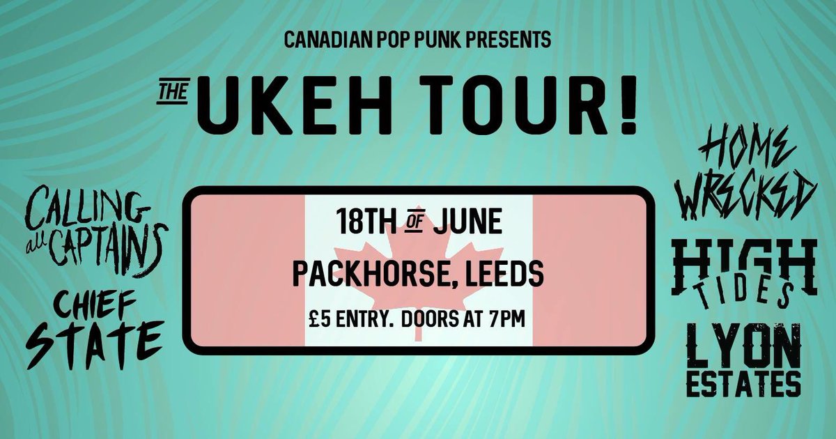 LEEDS FAM, we play The Packhorse tonight with this dope lineup come down and get rowdy with us! 🌞🤙🏻