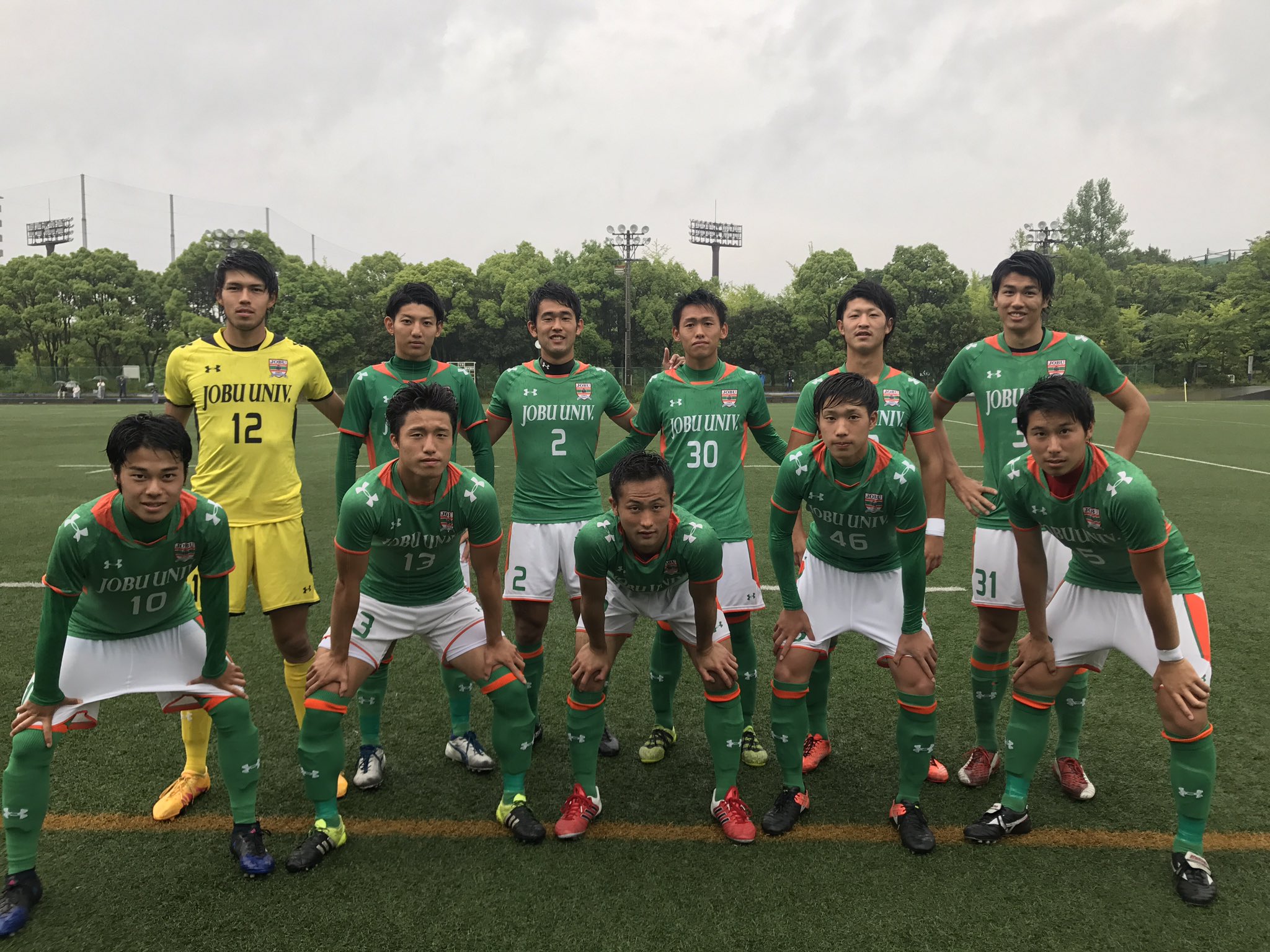 上武大学サッカー部 ユニフォーム 練習着