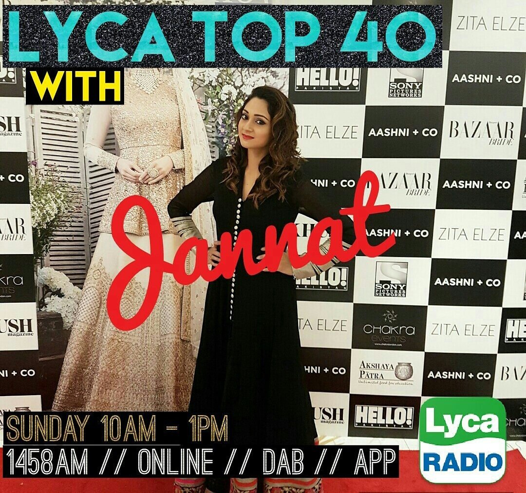 jannatsyed01's tweet photo. Miss it...Miss out! Dont be the one to miss out! New No1 this week 5 new entries! #LycaTop40 #FathersDay  #music #icccricket @LycaRadio1458 https://t.co/lQGayZJmAZ