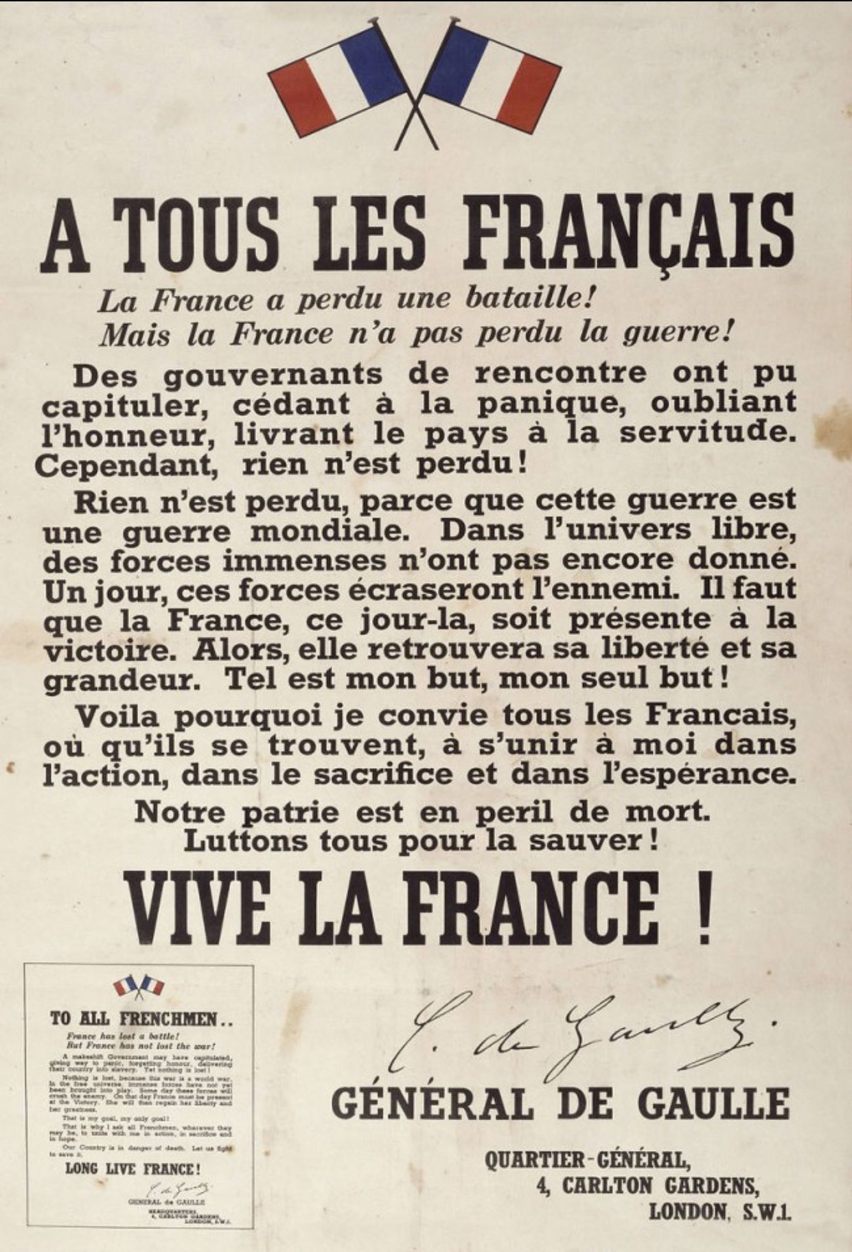 Alain Houpert on Twitter: "Cérémonie en l'honneur de l'appel du 18 juin "la France a perdu une bataille, mais la France n'a pas perdu la guerre !" Charles de Gaulle https://t.co/HZ8sCzVRFa" /