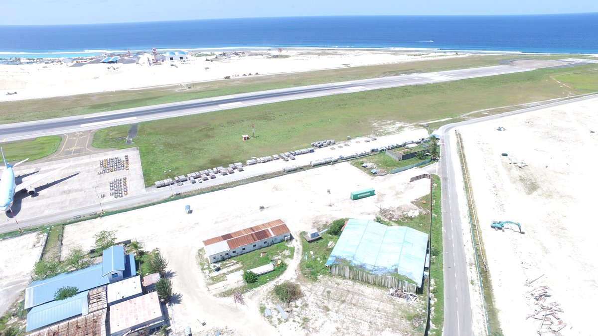 MACLmedia's tweet photo. Clearing of the new apron work site. the extention to the present apron would be 76500 sqm https://t.co/GcJ3q10Kvo