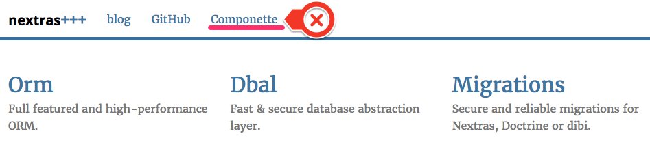 componette's tweet photo. Do you know @nextrasfw? There are many famous packages like nextras\migrations or nextras\orm. #nettefw #componette https://t.co/GAQlPaqKnO