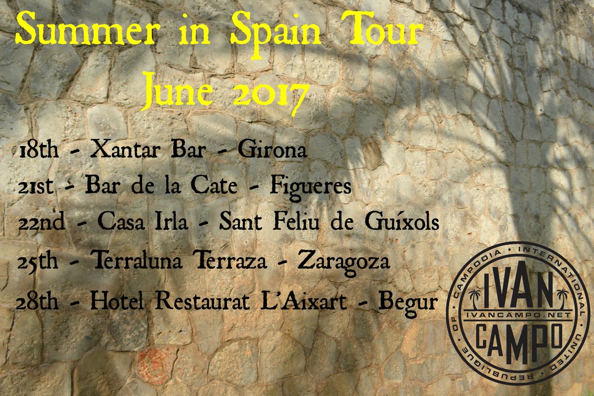Our Spanish tour starts today!!!
