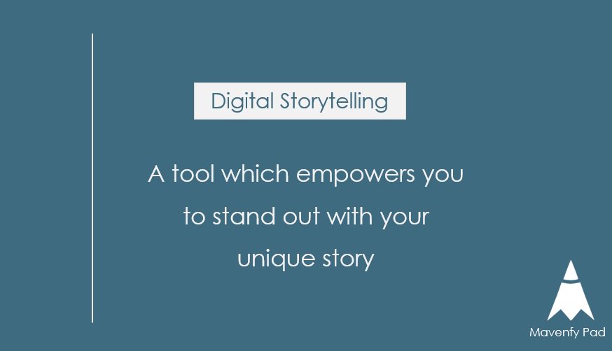 Mavenfy's tweet photo. #Storytelling gives you the power to stand out with your unique story. #ContentMarketing https://t.co/h9bKZGeDp7