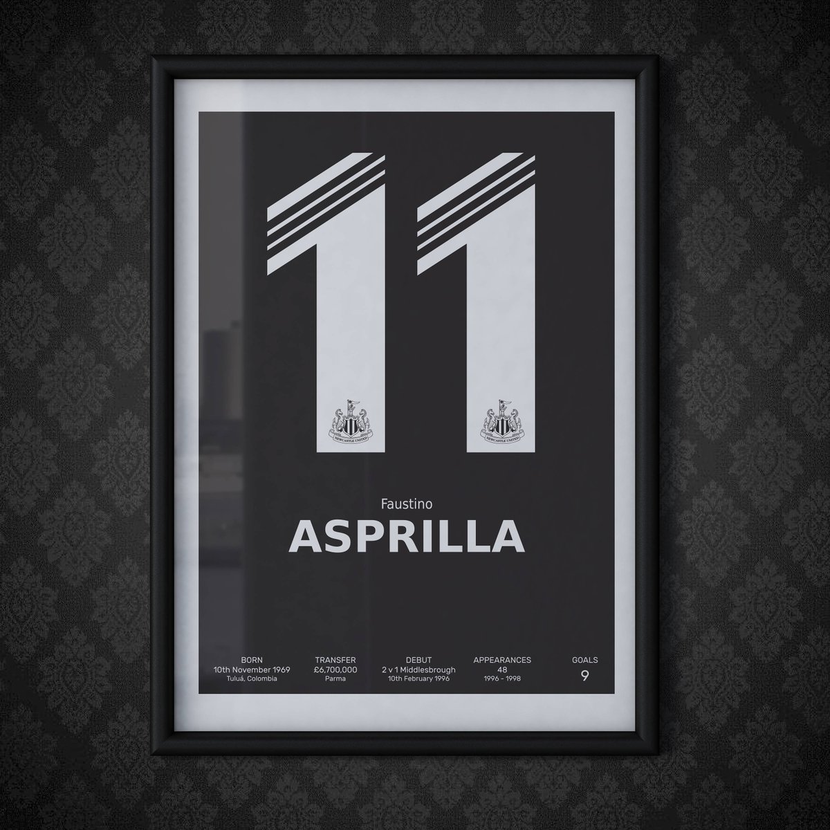 print9posters's tweet photo. Made with ❤️ : Faustino Asprilla - Number 11 Print A3 Poster

https://t.co/85AVcH4hqU https://t.co/TVgpCJUBTQ