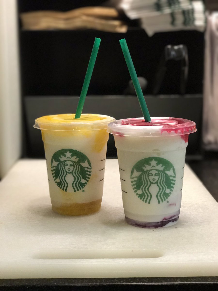 Our Delicious Berry Prickly Pear &amp; Mango Pineapple Frappuccino's 🍍 will be launching on June 20th
