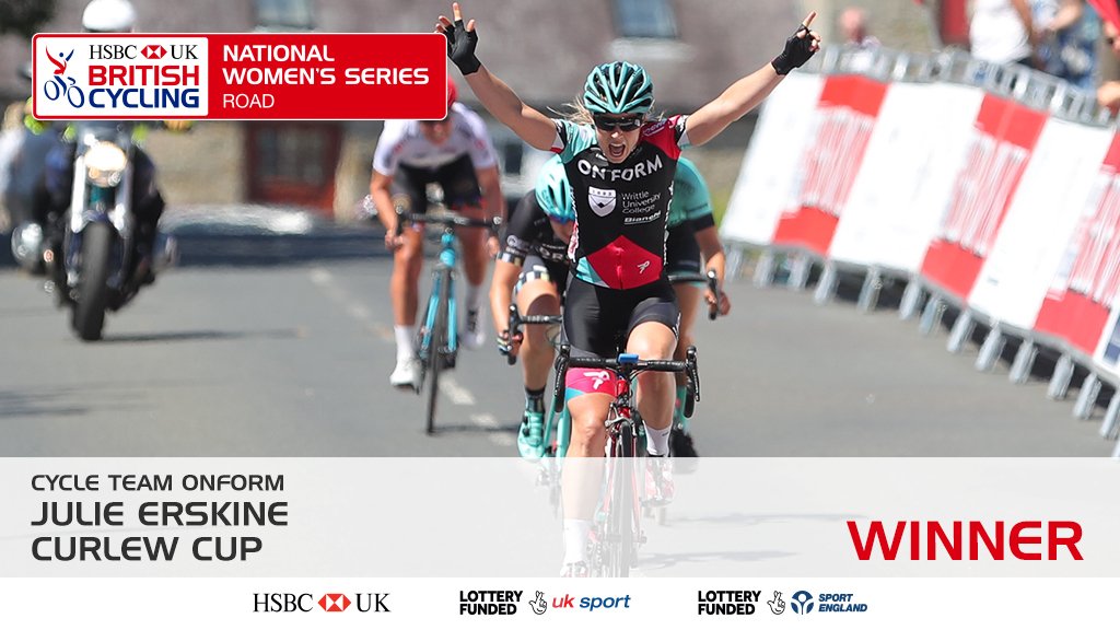 BritishCycling's tweet image. #CurlewCup VICTORY for @joolsie7 and @cycleteamonform in the @HSBC_UK | National #WomensRoadSeries